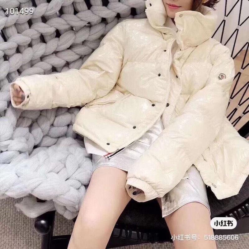 Áo khoác phao nữ cổ đứng siêu ấm thiết kế và màu sắc thời trang thương hiệu Moncler cao cấp mẫu 2021