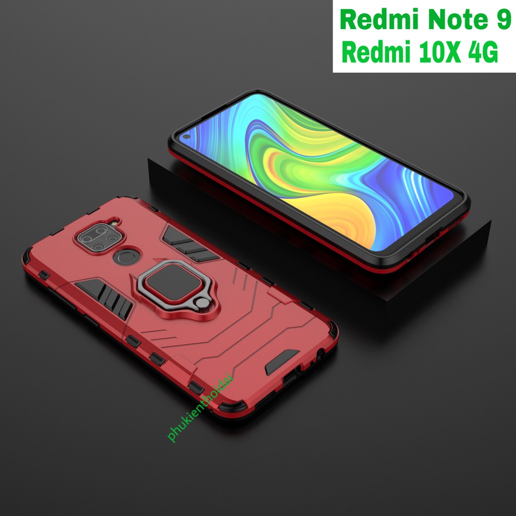 Ốp lưng Redmi Note 9 / Redmi 10X 4G 💝FREESHIP Từ 50k💝 dùng chung Iron Man Iring chống sốc chống va đập mạnh