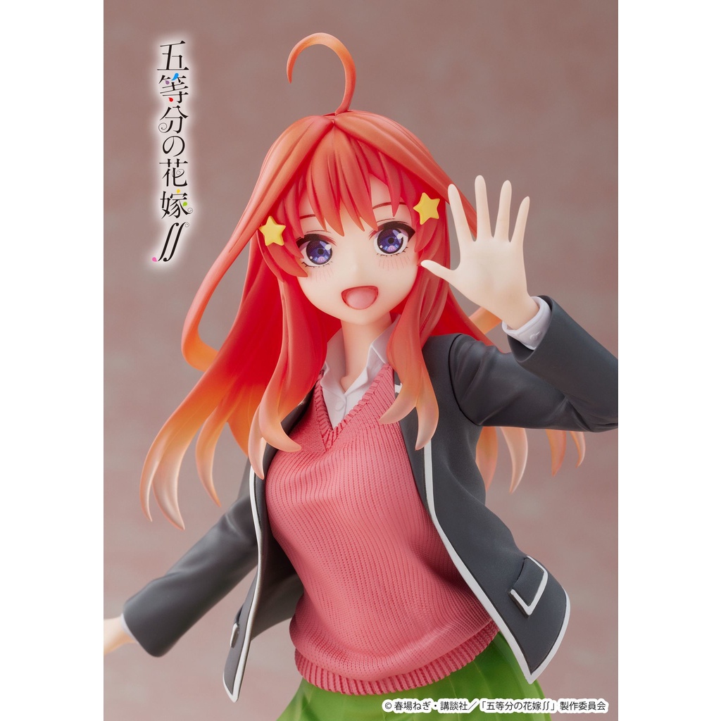 Mô Hình Figure Chính Hãng Anime Gotoubun no Hanayome ∬, Nakano Itsuki, Coreful Figure, Seifuku ver (TAITO) Chính Hãng