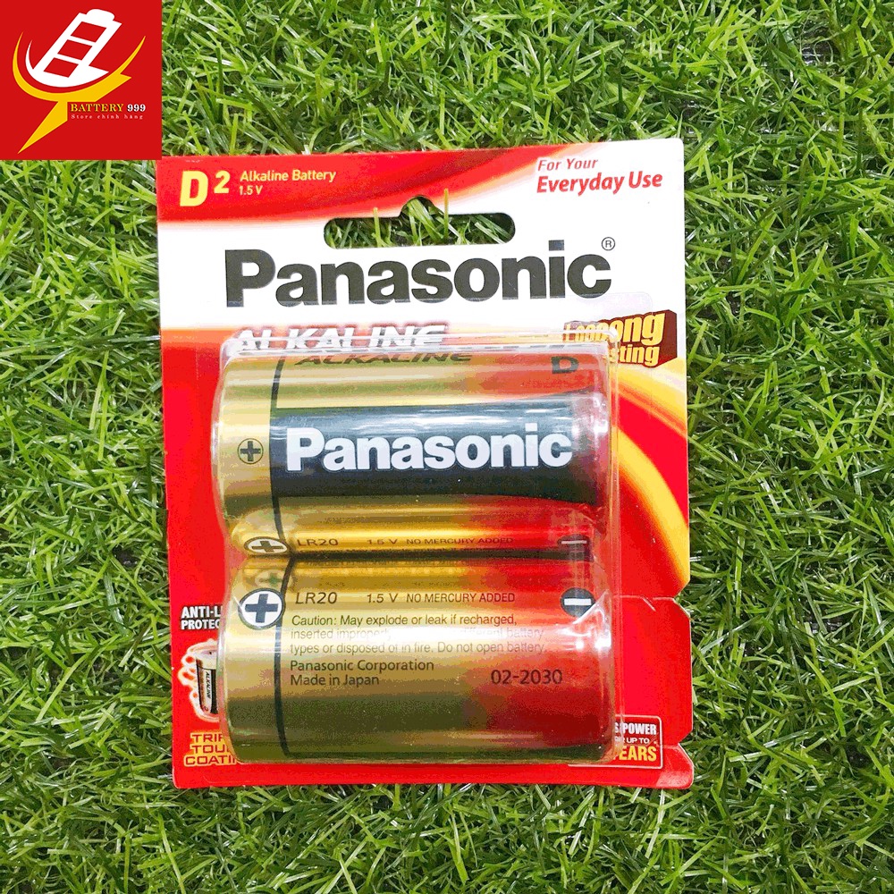Vỉ 2 Viên Pin Đại Alkaline Panasonic D LR20T/2B Made in Japan