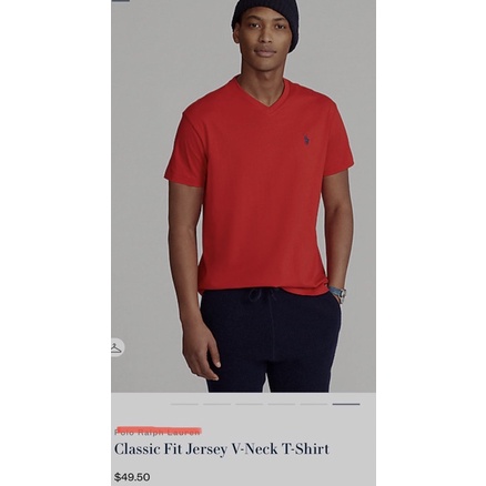 Áo phông cổ V ngắn tay nam Ralph Lauren