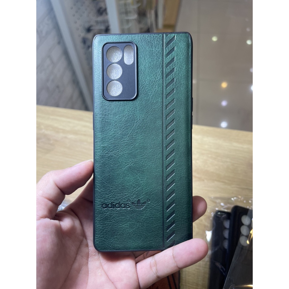 Ốp lưng da adidas cho oppo Reno 6Z 6 5 4 Pro  dẻo, mềm dàn hồi, bền đẹp, dẻo, mềm dàn hồi, bền đẹp