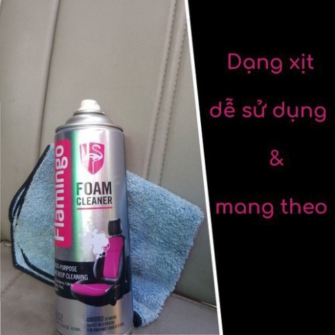 Bình Vệ Sinh Ghế Da - Nội Thất Ô Tô Flamingo F002 650ml HÀNG CHÍNH HÃNG. TL Auto