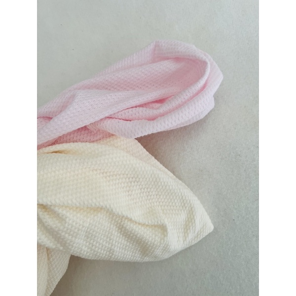 1,2m vải thun thông hơi màu kem pastel