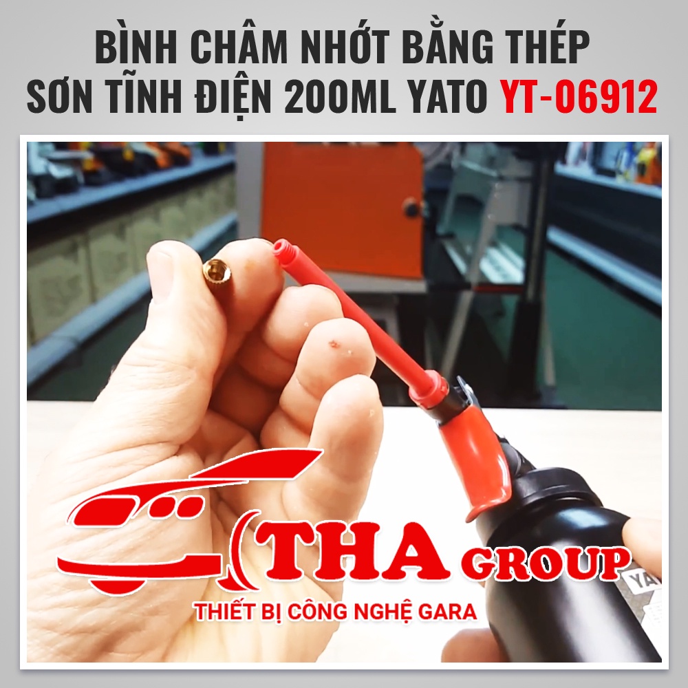 Đồ Nghề Yato BalBình châm nhớt bằng thép sơn tĩnh điện 200ml Yato YT-06912