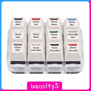 [Baosity5] Cherry Mechanical 12 Key Switch Test Keycaps Kiểm tra Keycaps