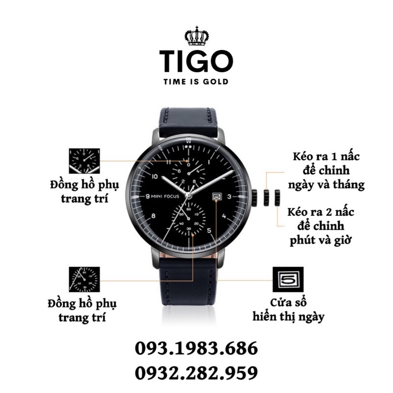 Đồng Hồ Nam Đeo Tay Chính Hãng MINI FOCUS MF0052G.02 Dây Da Thật Màu Nâu Viền Thép Không Gỉ Đẹp Cao Cấp - Có Quà Tặng | BigBuy360 - bigbuy360.vn