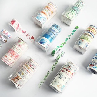 Hộp 9 cuộn washi tape