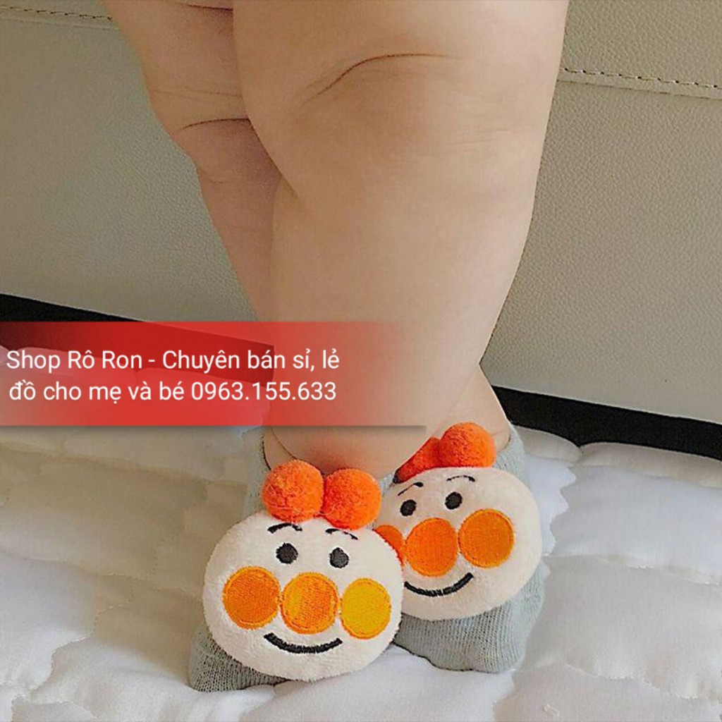 Tất 3D hình thú có chống trượt - Vớ chống trượt hình thú 3D cho bé 3-24m - Shop Rô Ron