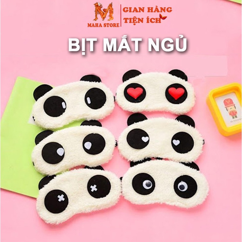 Bịt mắt ngủ -che mắt hình gấu trúc Panda so cute dễ thương