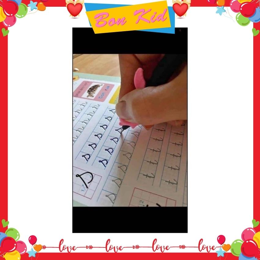 Sét Bộ 3 Đồ Chơi Giáo Dục Tập Viết Chữ, Số, Nét Cơ Bản Tự Xóa Bay Màu