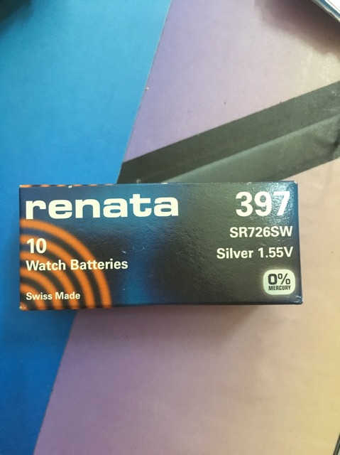 Pin Renata 397 SR726SW SR726 726 vỉ 1 viên chính hãng