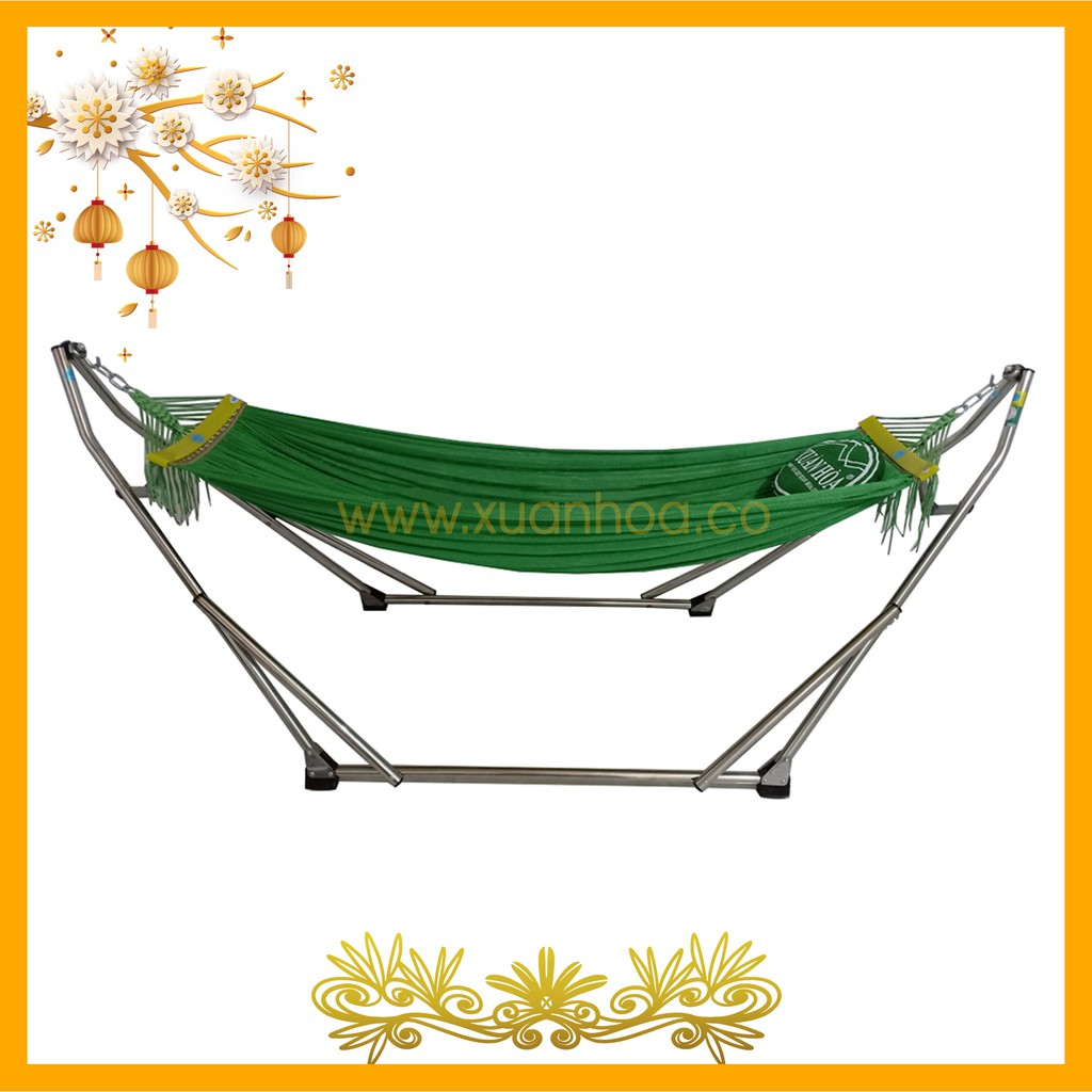 Võng Xếp Xuân Hòa Chính Hãng (INOX, Thép Sơn Tĩnh Điện) Chịu Lực 300kg