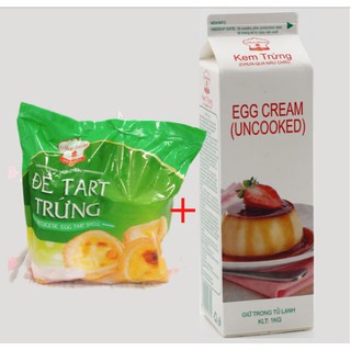 Combo đế bánh tart trứng và kem trứng K NHẬN SHIP TỈNH