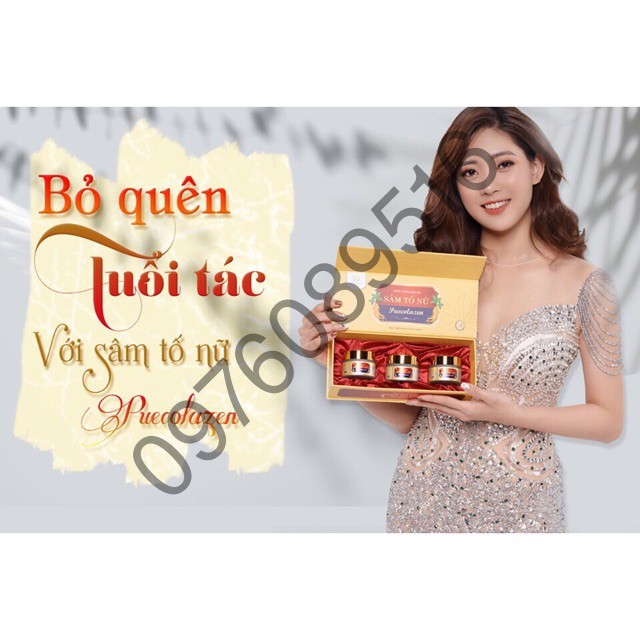 [BÁN SỈ] Hộp 3 Lọ Viên Uống Đẹp Da Sâm Tố Nữ Cao Cấp Puecolazen Kohinoor Chính Hãng