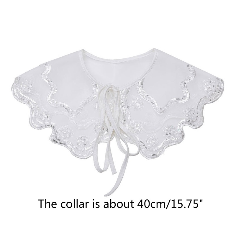 Cổ Áo Rời Thêu Họa Tiết Kiểu Hán Phục Thời Trang Cho Nữ