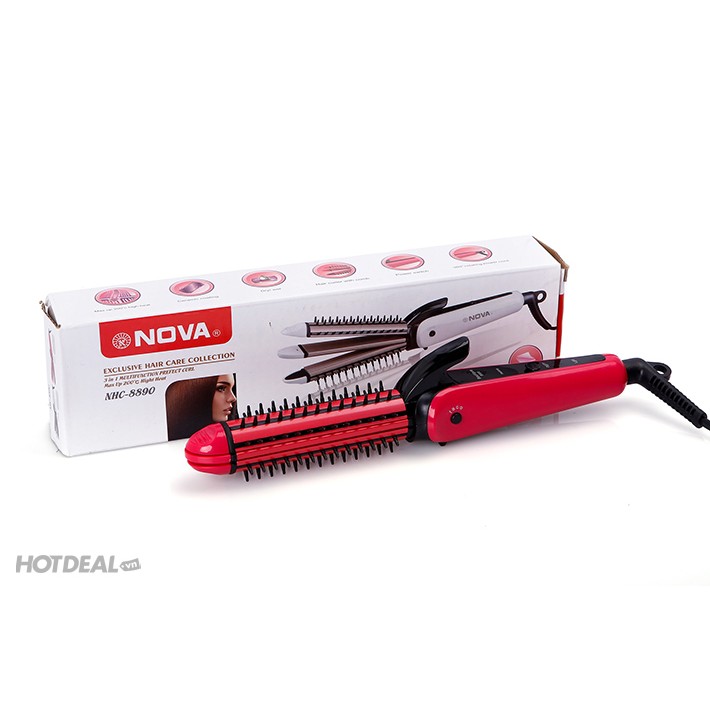 Lược điện đa năng 3 trong 1 Nova NHC-8890