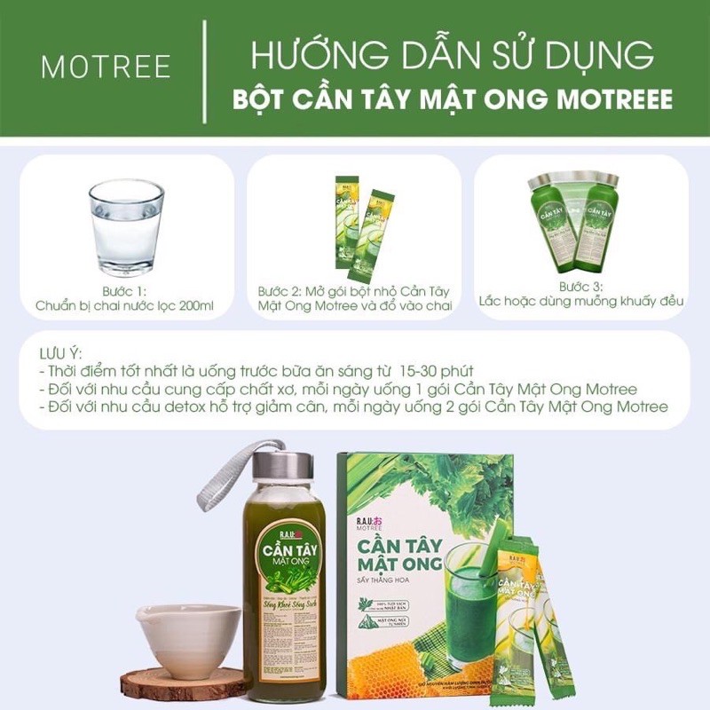 Bột cần Tây giảm cân - tặng bình thủy tinh