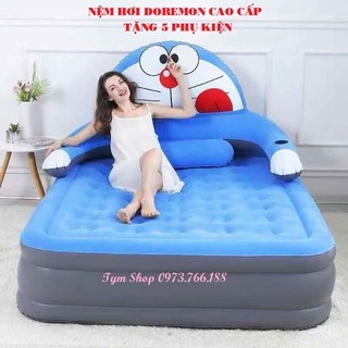 (Có Sẵn) Giường hơi hình thú nệm hơi doremon Mẫu giường trẻ em cao cấp nệm hơi 3 tầng 1m5 X 2m