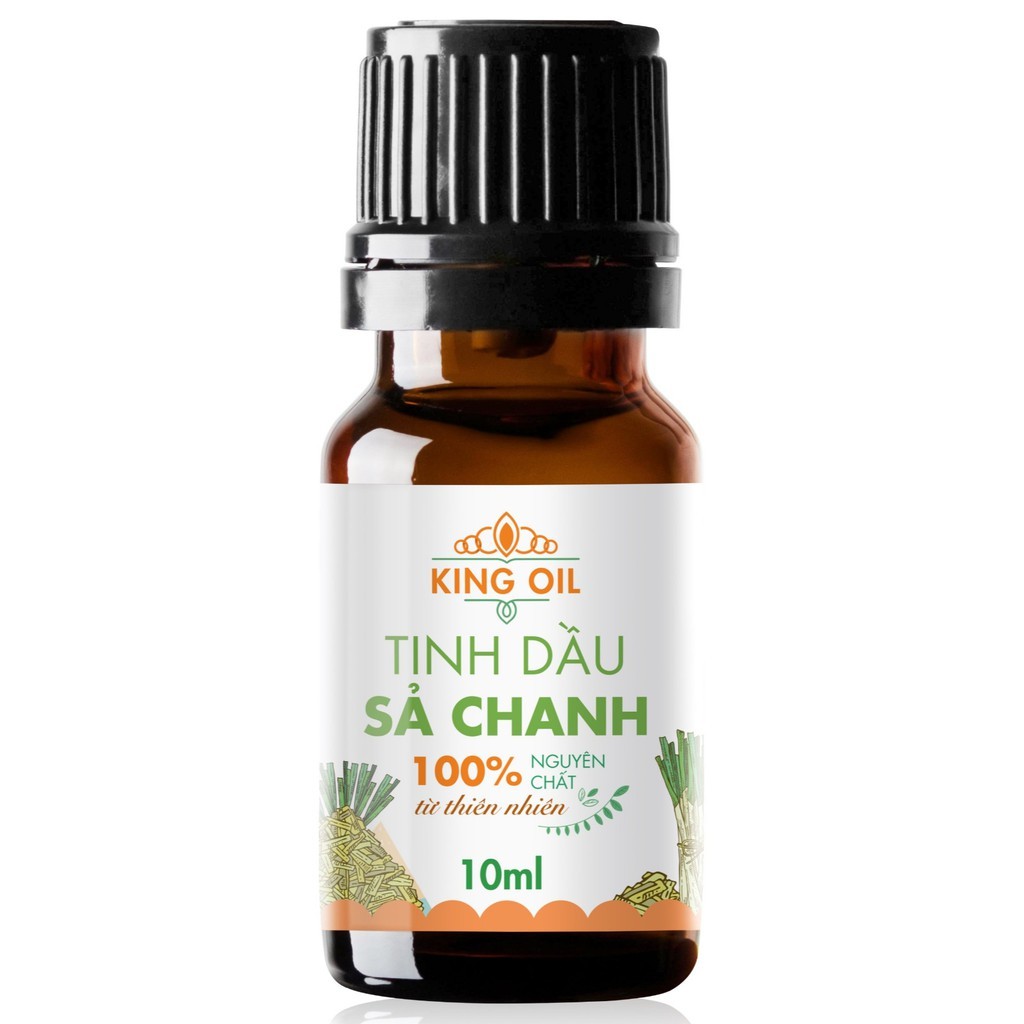 Tinh dầu Sả Chanh nguyên chất từ thiên nhiên KingOil, thơm phòng, thư giãn, đuổi muỗi
