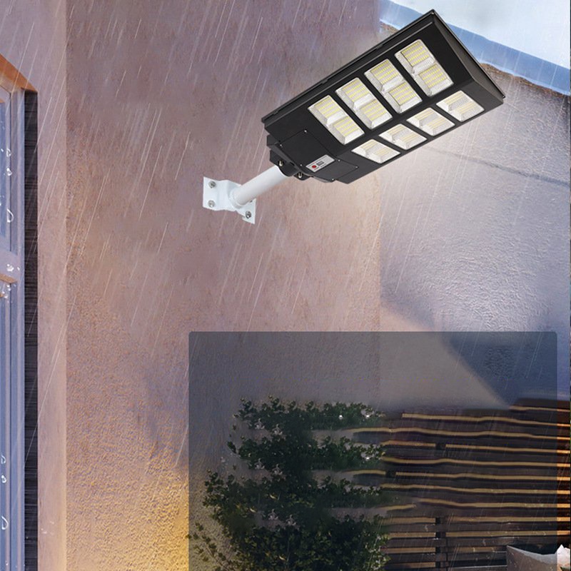 Đèn năng lượng mặt trời liền thể khối công suất 400W, Đèn chiếu sáng sân vườn siêu sáng, Bảo hành 2 năm