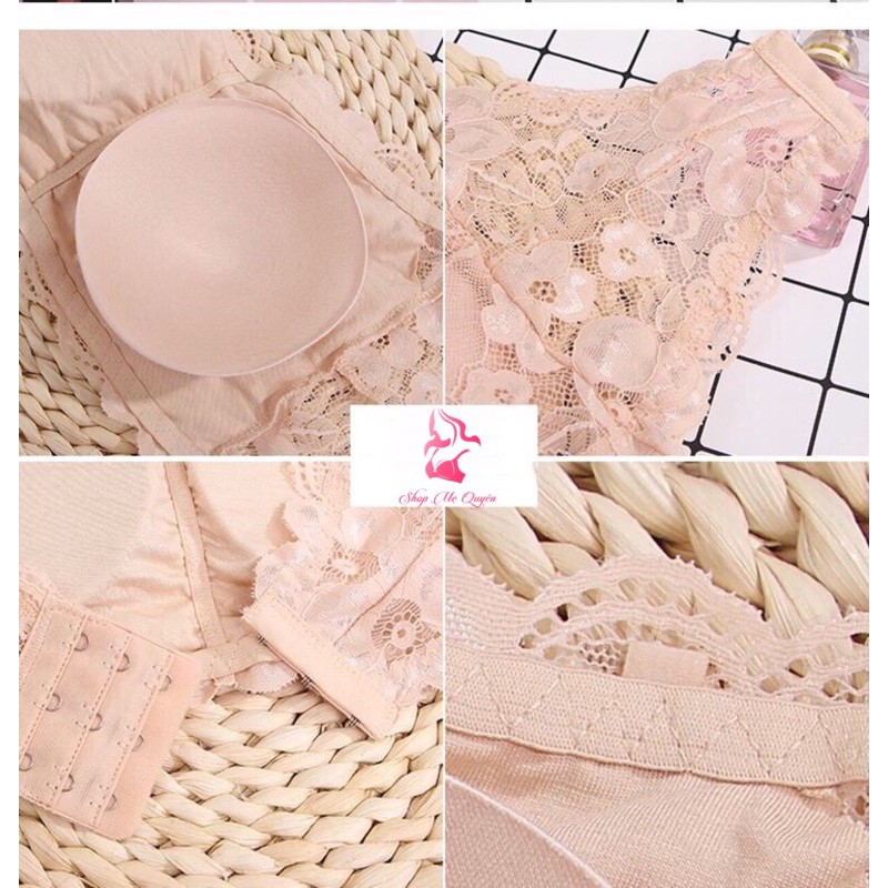 [Áo ống] Combo 3 áo bra ren ống mặc áo trễ vai- có cài sau