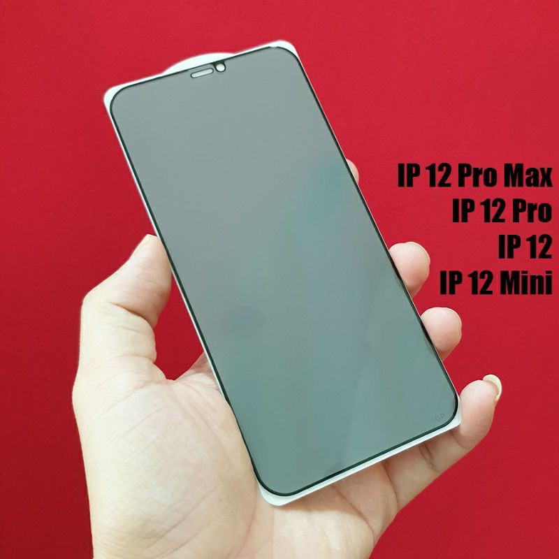 Kính cường lực chống nhìn trộm iPhone 15 Pro, 14 Plus 13Mini, 13 Pro Max, 12 Mini, 12 Pro Max Full màn hình siêu bảo mật