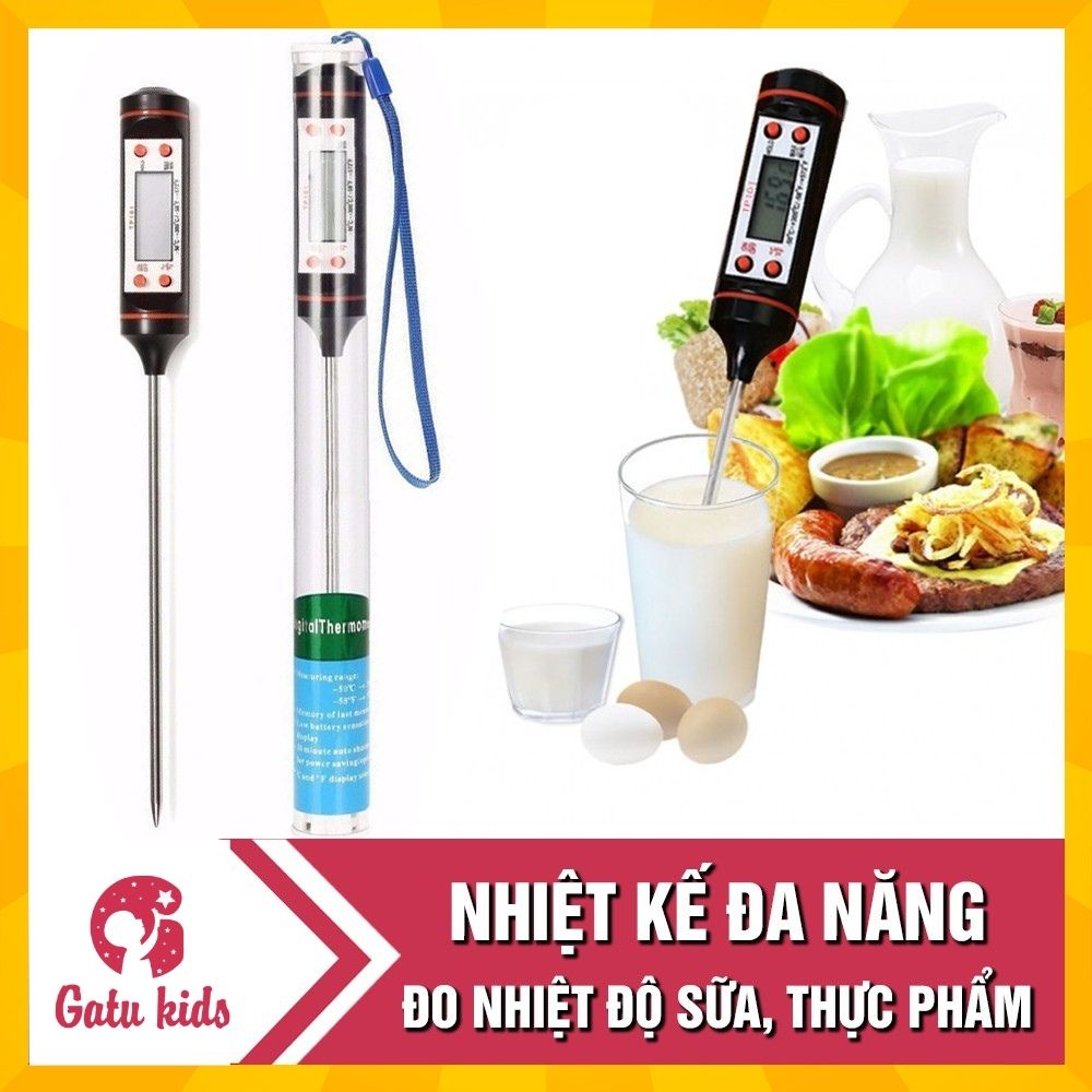 Nhiệt kế điện tử đa năng- đo nhiệt độ nước, sữa, thực phẩm