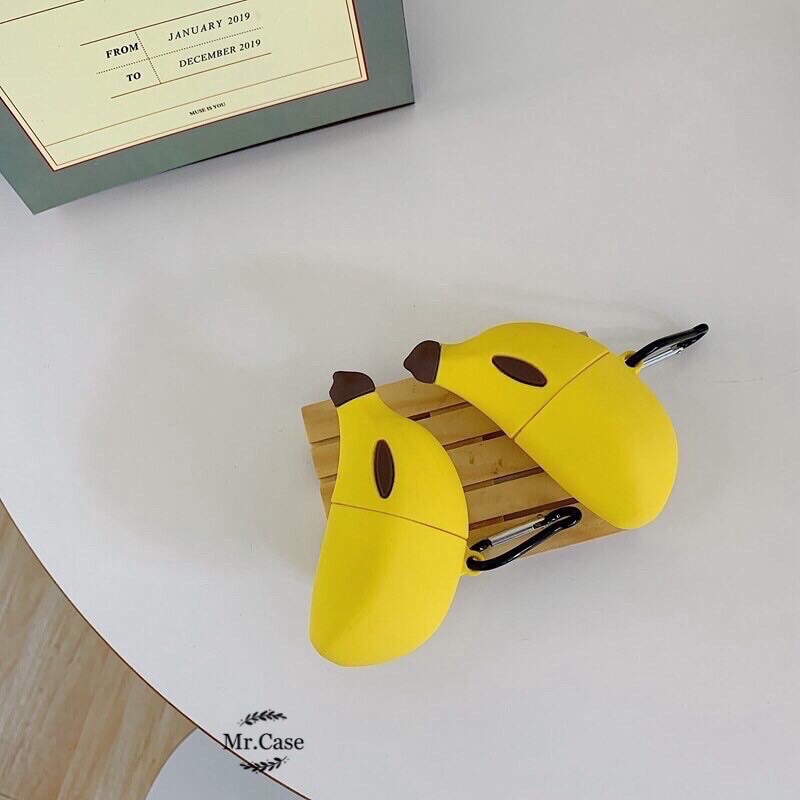 [Có Ảnh Thật] Case Airpods 1/2 Pro Vỏ Ốp Đựng Tai Nghe Hình Trái Chuối Dễ Thương