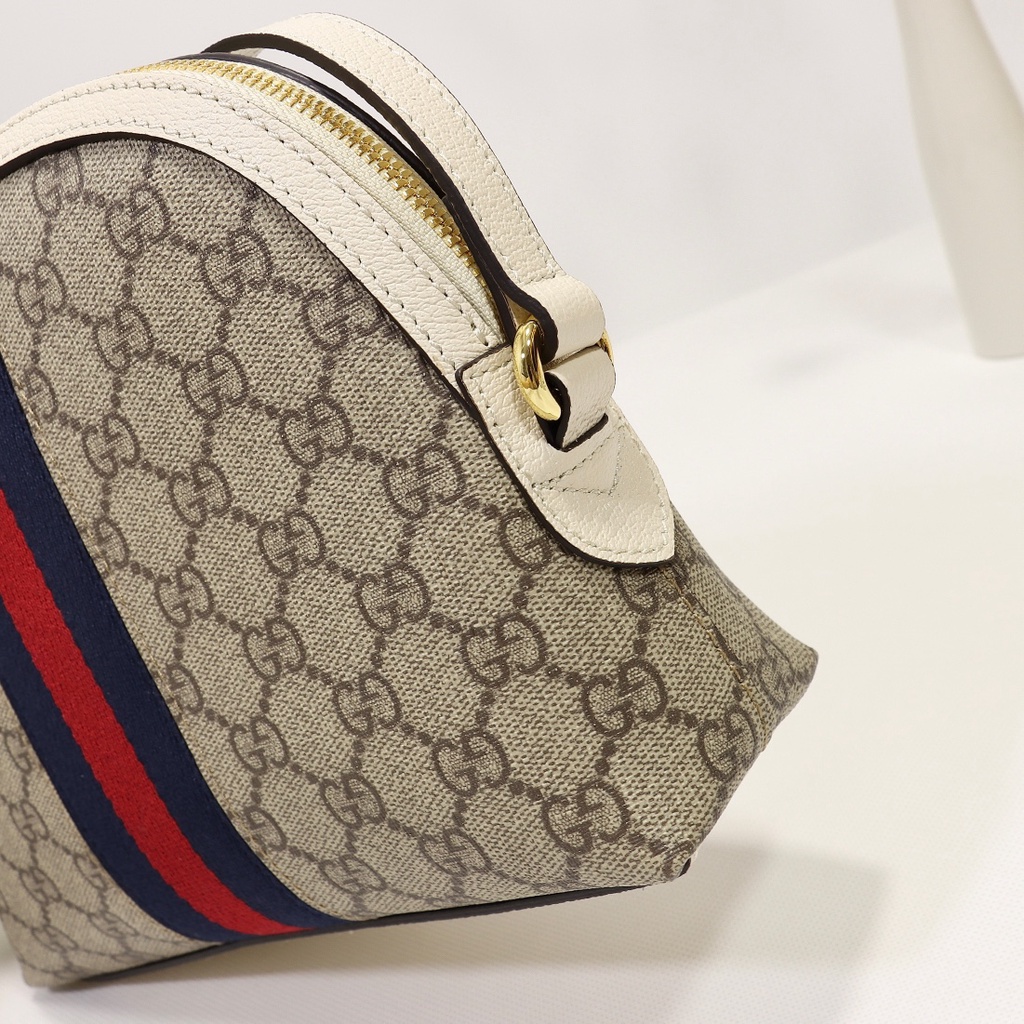 Túi đeo chéo nữ da thật thời trang cao cấp Gucci GG GC thiết kế họa tiết monogram