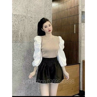 ÁO THUN PHỐI VOAN LỤA XINH ĐẸP VKV