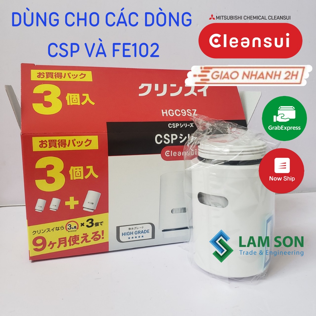 Lõi lọc nước tại vòi Cleansui HGC9SZ nhập khẩu chính hãng Mitsubishi Cleansui Nhật Bản, dùng cho dòng CSP và EF102