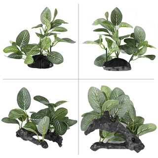 Cây giả bằng nhựa dùng trang trí bể cá