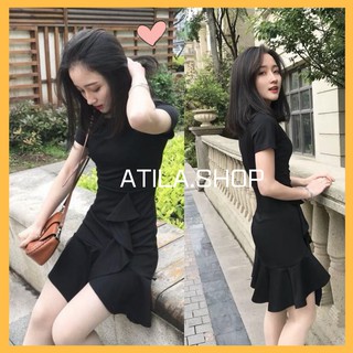 Váy đầm nữ thiết kế đuôi cá điệu đà ,đầm dự tiệc cao cấp , đầm giấu bụng siêu yêu ATILA.SHOP