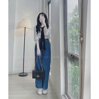 Áo sơ mi trơn kèm khăn hàng QC