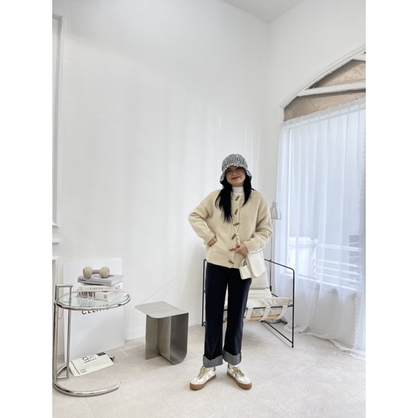 Q389 - QUẦN JEANS GẬP GẤU CHỈ NỔI8050