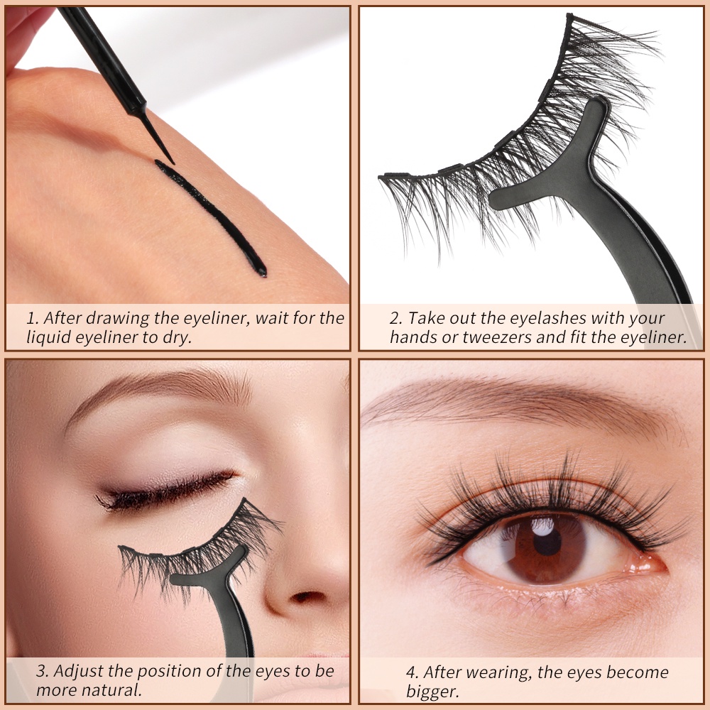 Bộ 5 Cặp Lông Mi Giả Cong Dày Từ Tính | BigBuy360 - bigbuy360.vn