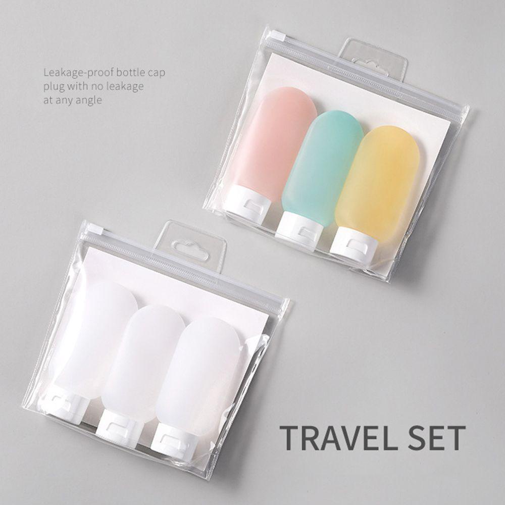 Bộ 3 Lọ Chiết Mỹ Phẩm Du Lịch Bằng Silicone Tiện Dụng