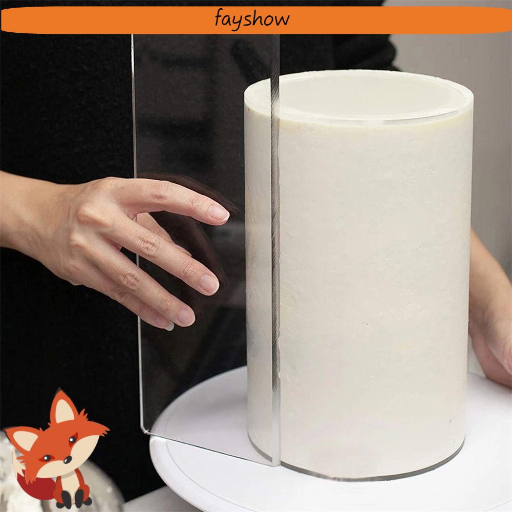 Dụng Cụ Cắt Bánh Kem Bằng Acrylic Trong Suốt Hình Chữ Nhật Tiện Dụng Cho Nhà Bếp