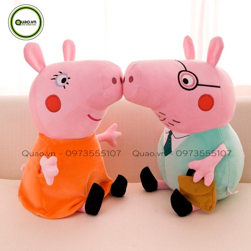 Thú bông heo peppa pig lông mịn | Gấu Bông QUAO