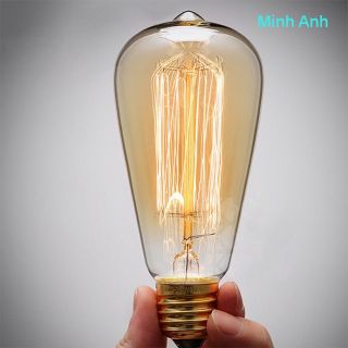 Bóng đèn Edison Vintage 40W ST64
