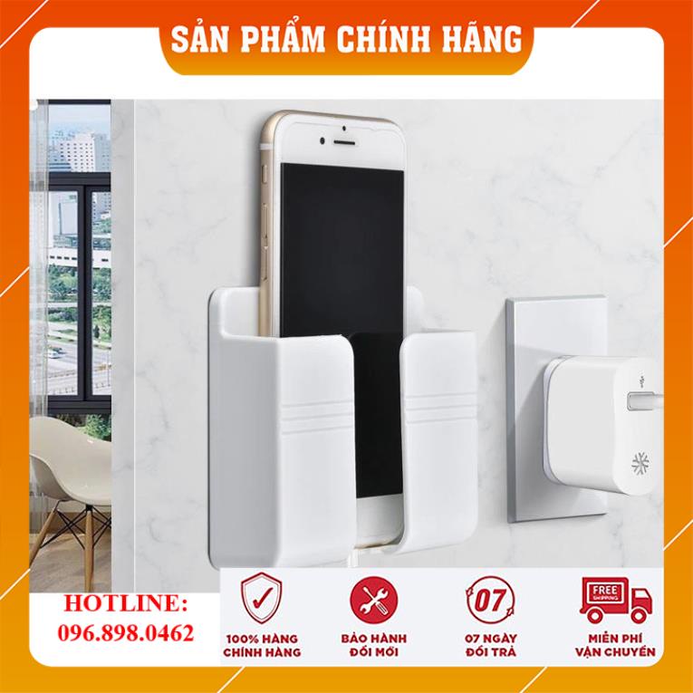 Kệ Dán Tường Để Điện Thoại, Remote - Giá Đỡ Sạc Điện Thoại Thông Minh Đa Năng Tiện Lợi
