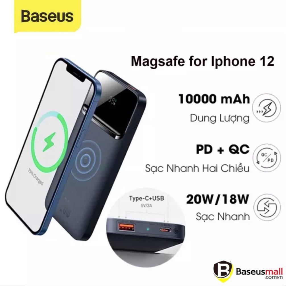 Baseus BaseusMall VN Pin sạc dự phòng không Dây Power Bank 10000MAh PD 20W