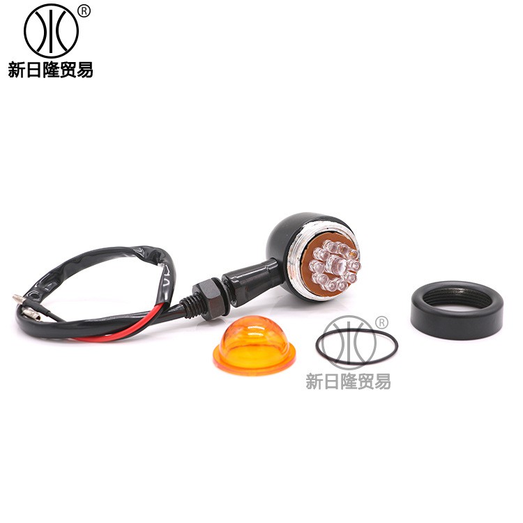 Đèn Led Gắn Trang Trí Vô Lăng Xe Mô Tô Harley Phong Cách Retro