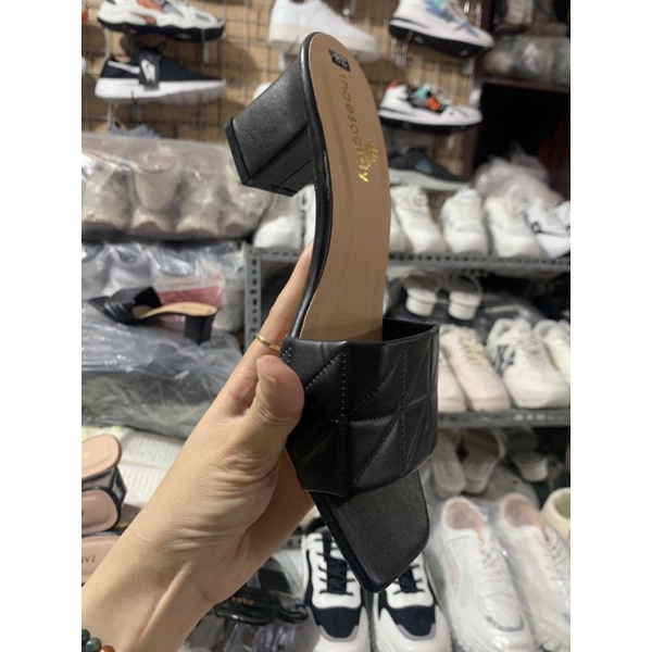 Dép nữ cao gót 5 phân giày sandal quai ngang đẹp,dép xăng đan nữ  thời trang,guốc nữ 7p đi biển đi làm đi chơi