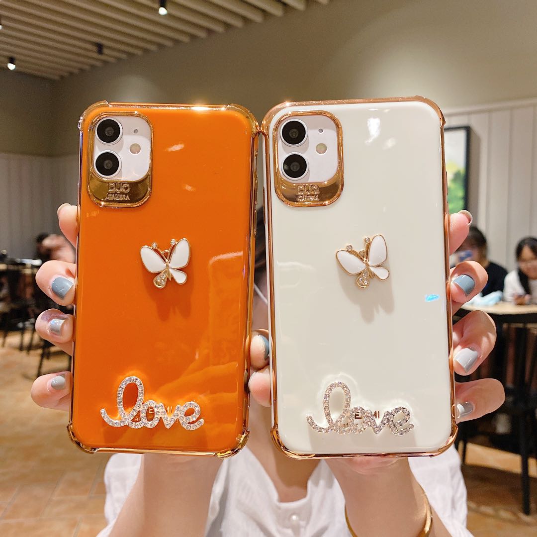 Love Butterfly OPPO Reno2 F Reno5 Pro Soft Case Ốp lưng OPPO R11S R15 R17 Pro Shockproof Cover