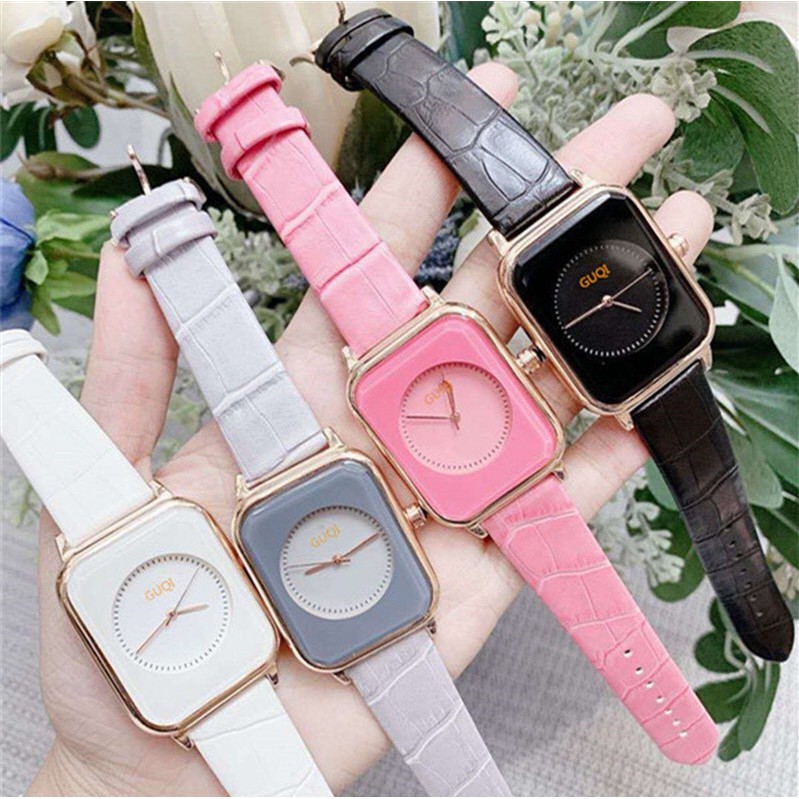 Đồng hồ thời trang nữ dây da cao cấp - Đồng hồ thời trang nữ GuQi dây da cực hot | BigBuy360 - bigbuy360.vn