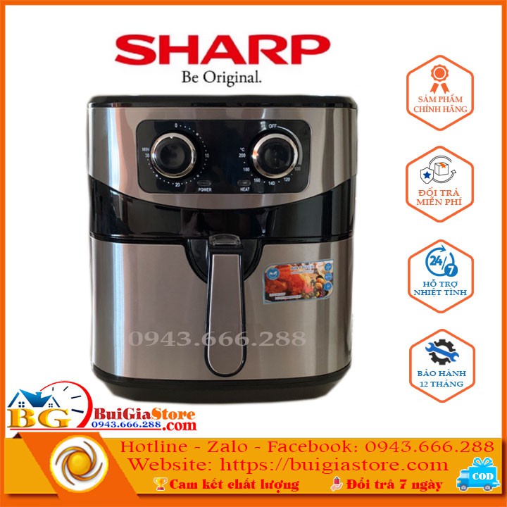 Nồi chiên không dầu Sharp Thái KS-92 | Bảo hành chính hãng