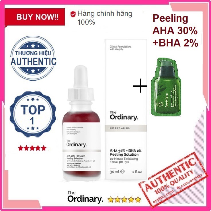 [Bill Sephora Korea] Serum The Ordinary AHA 30% + BHA 2% Peeling Solution