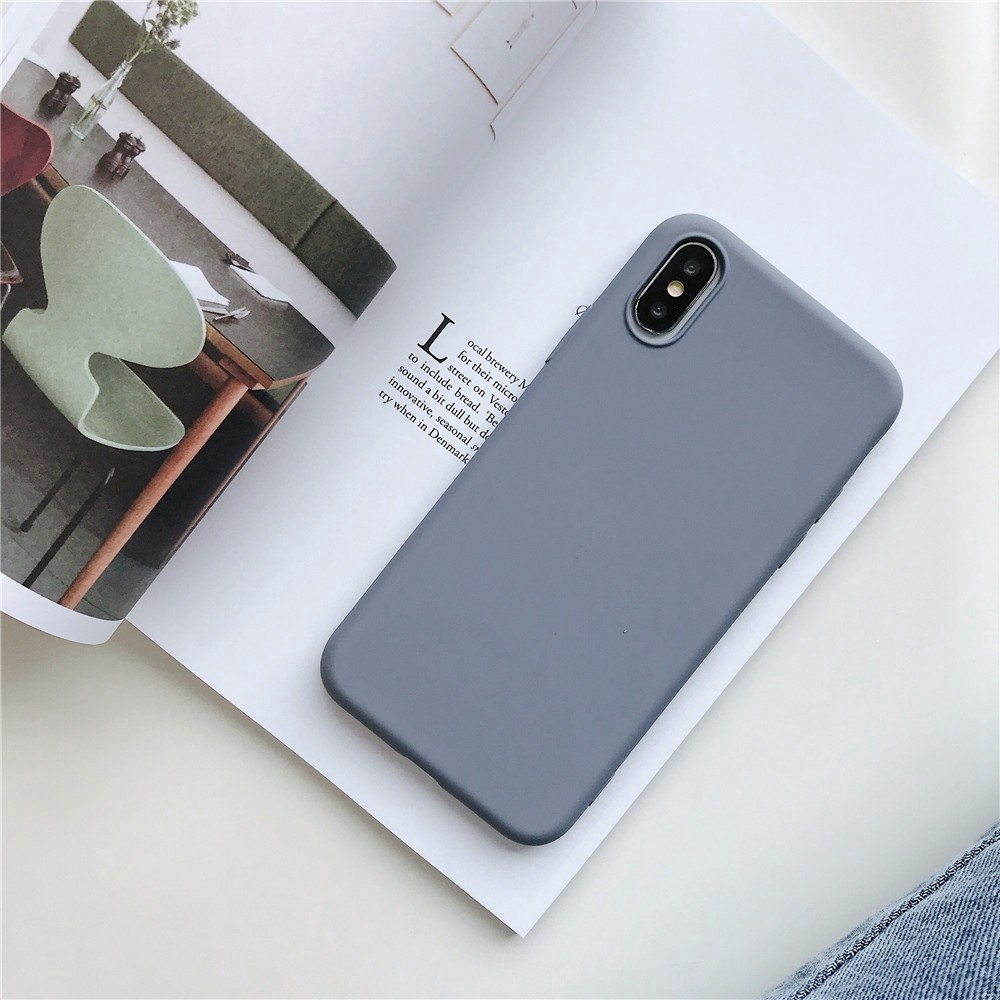 Ốp điện thoại mặt nhám màu trơn dành cho Xiaomi Mi 6 / 6X Mix 3 / 2 / 2S / Note 6 Pro